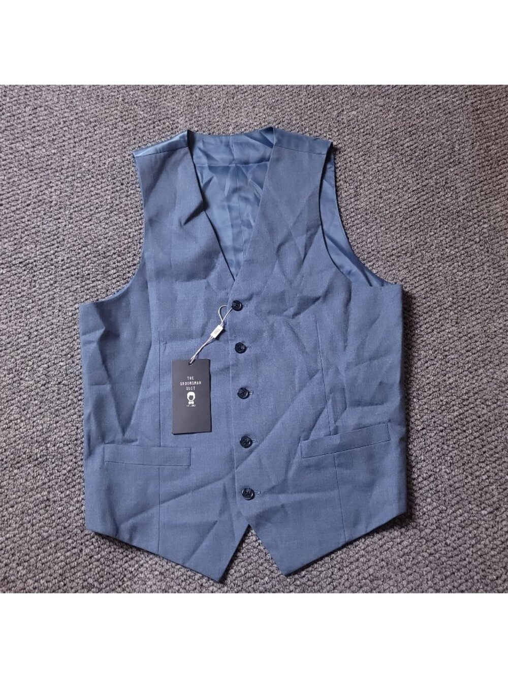 The Groomsman Suit Vest Mens 36 Light Blue Formal Supply Dress Wedding Shop